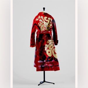 One-of-a-Kind, Hand Painted “Marnifesto” Leather Coat